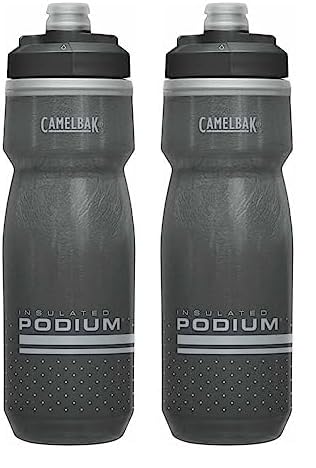 CAMELBAK Bidón Podium CHILL Negro, 620 ml, 21oz (Paquete de 2)