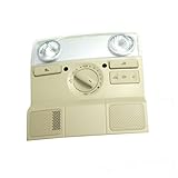 Car Reading Light Lamp Map Dome W/Sunroof Switch Black For VW Jetta Golf Passat