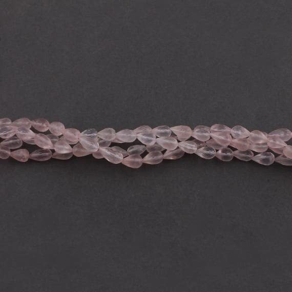 Rose quartz faceted briolettes pour ateliers créatifs et bijoux bohèmes chic