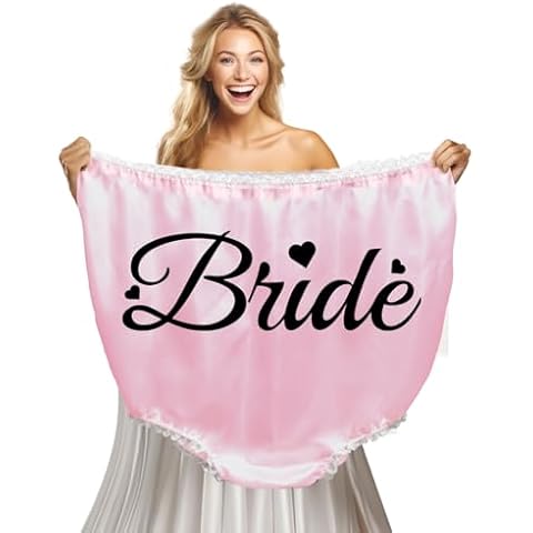 Hosrnovo Bachelorette Gifts for Bride, 28IN Big Granny Panties Funny Wedding bridal shower Novelty Lingerie Party Decorations Prank Gag White Elephant Gifts for Adults Cover