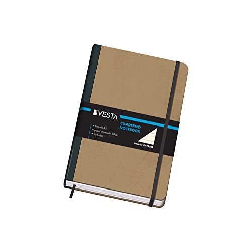 Dohe - Cuaderno A5 Rayado Vesta Nature (15x21 cm) - 96 Páginas de 80 g/m² - Material de oficina