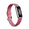 Fitbit Luxe-Fitness and Wellness-Tracker with Stress Management, Sleep-Tracking and 24/7 Heart Rate, Orchid/Platinum Stainless Steel, One Size, S & L Bands Included