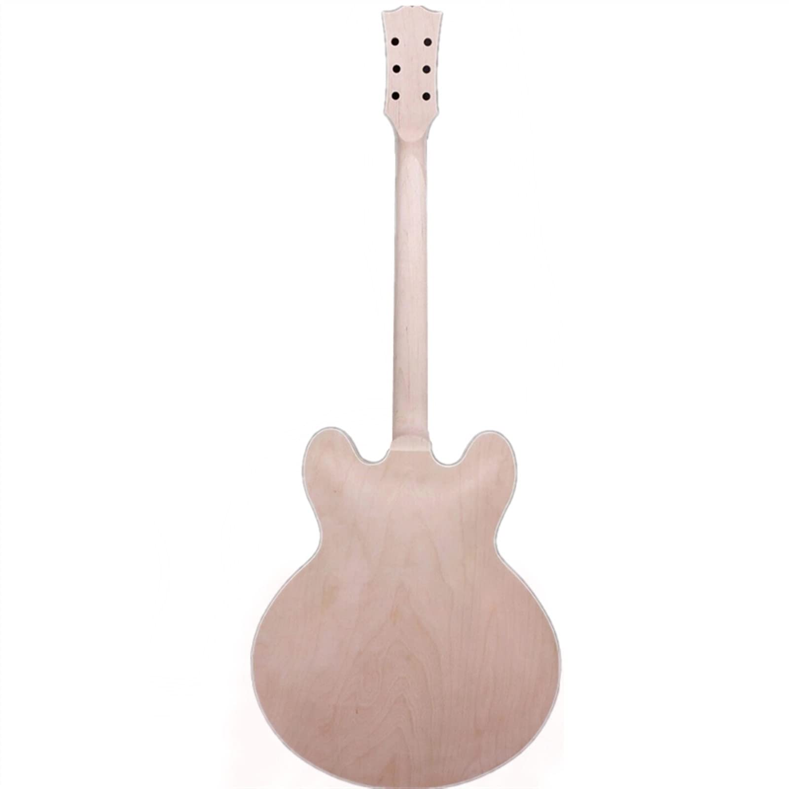 Niedokończona Gitara Elektryczna 1 Zestaw Gitara Klonowa Gryf Gitary I Korpus Gitary DIY Hollow Gitara Elektryczna Niedokończony zestaw gitary elektrycznej