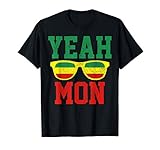 Reggae Music Jamaica Yeah Mon Sunglasses African Rasta Gift T-Shirt