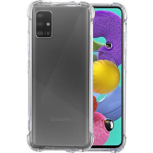 Image of TheGiftKart Transparent Crystal Clear Back Cover Case for Samsung Galaxy A71 Case | Shockproof Soft TPU Case | Cushioned Edges for Ultimate Protection Back Cover Case (TPU, Transparent)