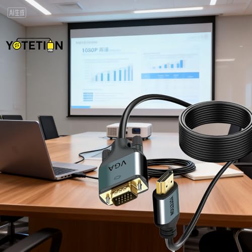 Cable HDMI a VGA de 75 pies con IC activo para conectar PC a monitor 5