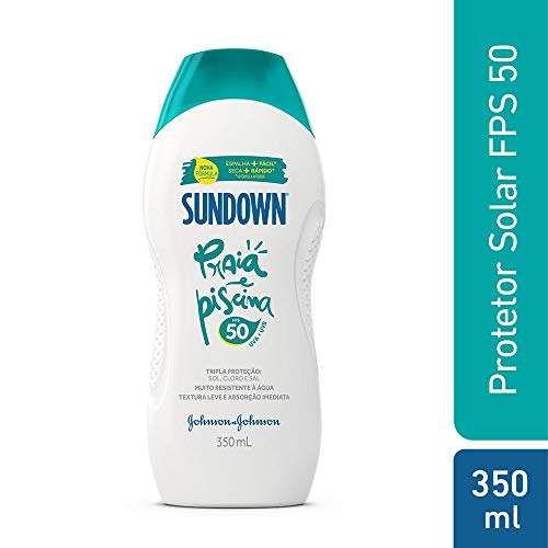 Sundown Protetor Solar Corpo e Rosto Praia e Piscina FPS 50, 350ml