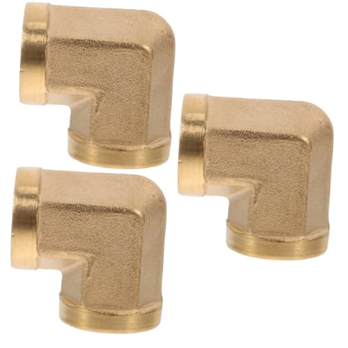 Hemobllo 3pcs Elbow Fitting Adapter Connector for Air Hose Npt Male to Female Hose Connector for Household and Industrial Use Easy to Install Leak Design