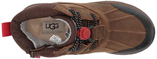 Ugg Unisex Child Turlock Leather Weather Snow Boot, Walnut, 4 Big Kid Us #TOP4