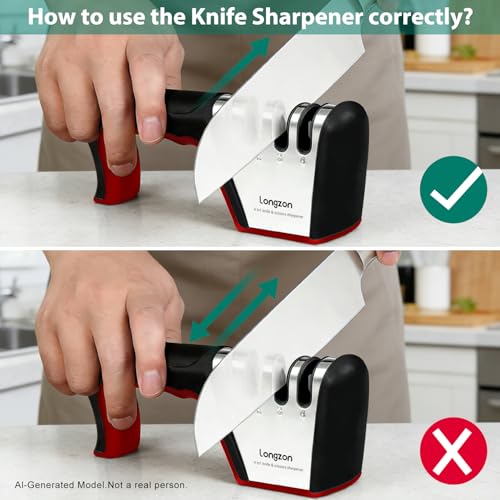 Longzon 5-in-1 Knife Sharpener