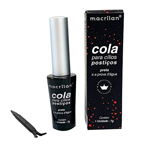 Cola para cílios postiços. Preta. - CA-002, Macrilan