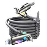 Matériaux de qualité supérieure et extrêmement durable (plus de 10 000 tests) : fabriqué en TPE robuste et doux pour la peau avec gaine en nylon tressé. Résiste à plus de 8 000 tests de flexion, 10 000 connexions et 8 kg de tests de traction. Les contacts plaqués or et les connecteurs stables garantissent une connexion fiable et une durabilité maximale pour un usage quotidien.