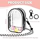 Mrltau PVC Schutzhülle für 15-17 cm Vinyl Plush Puppen, Transparente Umhängetasche mit Pompon, Klarsicht Display-Tasche zum Tragen und Aufbewahren von Plüschpuppen im Keidung (Schwarz)