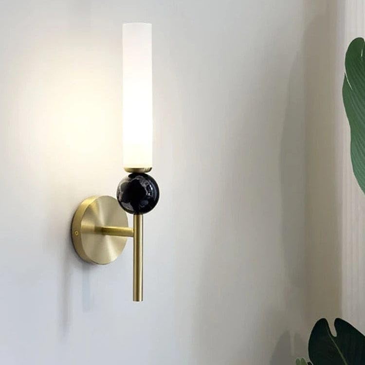 Image of Glowave Modern Luxury Golden Body Acrylic Vertical Design Wall Lamp Lighting Sconce for Living Room Bedroom Bedside - Warm White (9017-GD)