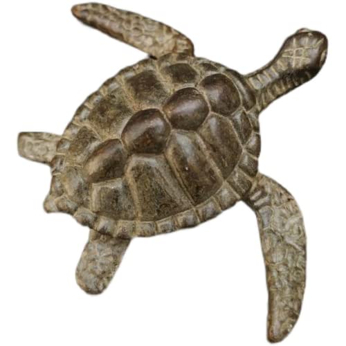 Antique Brass Sea Turtle Miniature Figurines,Animal Tortoise Statue Model Crafts Desktop Ornament Home Sand Table Garden Study Decor Accessories Paperweight #TOP9