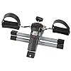 Under-Desk-Bike-Pedal-Exerciser-with-Calorie-Tracker-and-Adjustable-Resistance--Mini-Foldable-Indoor-Workout-Equipment-by-Wakeman-Fitness Under Desk Bike Pedal Exerciser with Calorie Tracker and Adjustable Resistance - Mini Foldable Indoor Home Gym Exercise Equipment by Wakeman