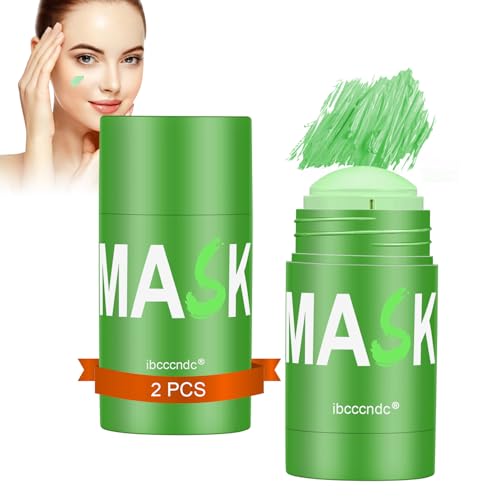 Josmon Green Tea Deep Cleanse Mask 2PCS Blackhead Remover with Green Tea Extract for Face Deep Pore Cleansing Oil Control Moisturizing and Shrink Blackheads for Men Women All Skin Types