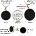 Echmeck 925 Sterling Silver Black Onyx Flat Round Handmade Pendant Necklace - Unisex Jewelry for Women & Men (Onyx Flat - 25mm, 18+2'' Chain)