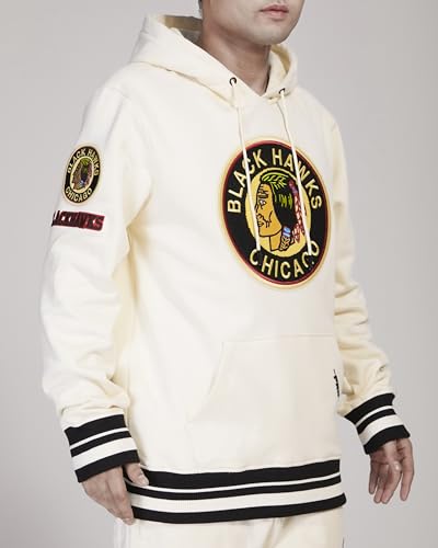Image of Pro Standard Men's NHL Retro Classics Brushed Back French Terry Pull Over Hoodie