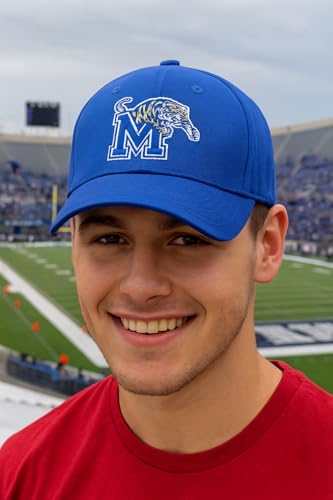 Gorra deportiva ajustable con logo bordado Memphis Blue/White miniatura 2
