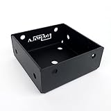 Framola Paquete de 4 soportes de base de poste de pérgola de 4 pulgadas para construcción de madera al aire libre, valla y