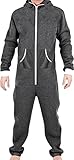 HAUPTMERKMALE: Onesie Playsuit hat eine vollständig gefütterte Kapuze, die Ihre Ohren warm hält. Mit dem besten Reißverschluss kannst du dich schnell anziehen. Es hat gerippte Bündchen und Knöchel, zwei seitliche Reißverschlusstaschen auf der rechten und linken Seite der Hose. Die Kapuze wird mit verstellbaren Kordeln geliefert. Das Dehnbare elastischen Unterseite material erlaubt können Sie sich frei bewegen.