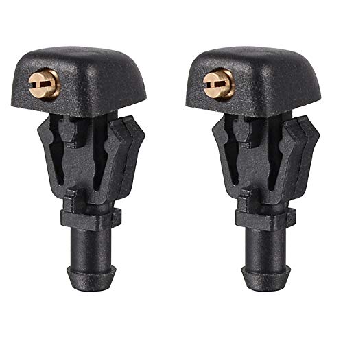 Windshield Washer Nozzles - Compatible with Ford 04-13 F150 09-13 Flexand 08-09 Taurus X with 4 Meters Washer Hose Connector Replace OEM # 3W7Z17603AA - Thumbnail 3
