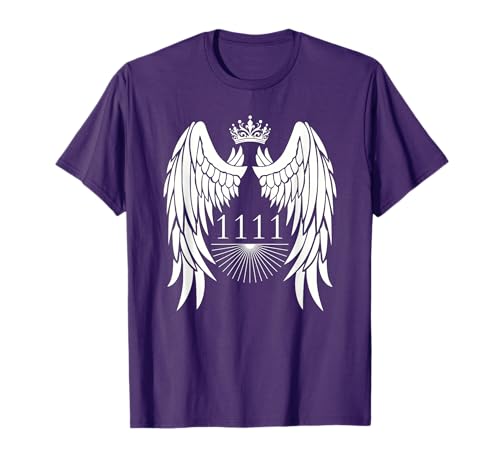 1111 Angel Number Numerology Angel Wing Spiritual Number T-Shirt