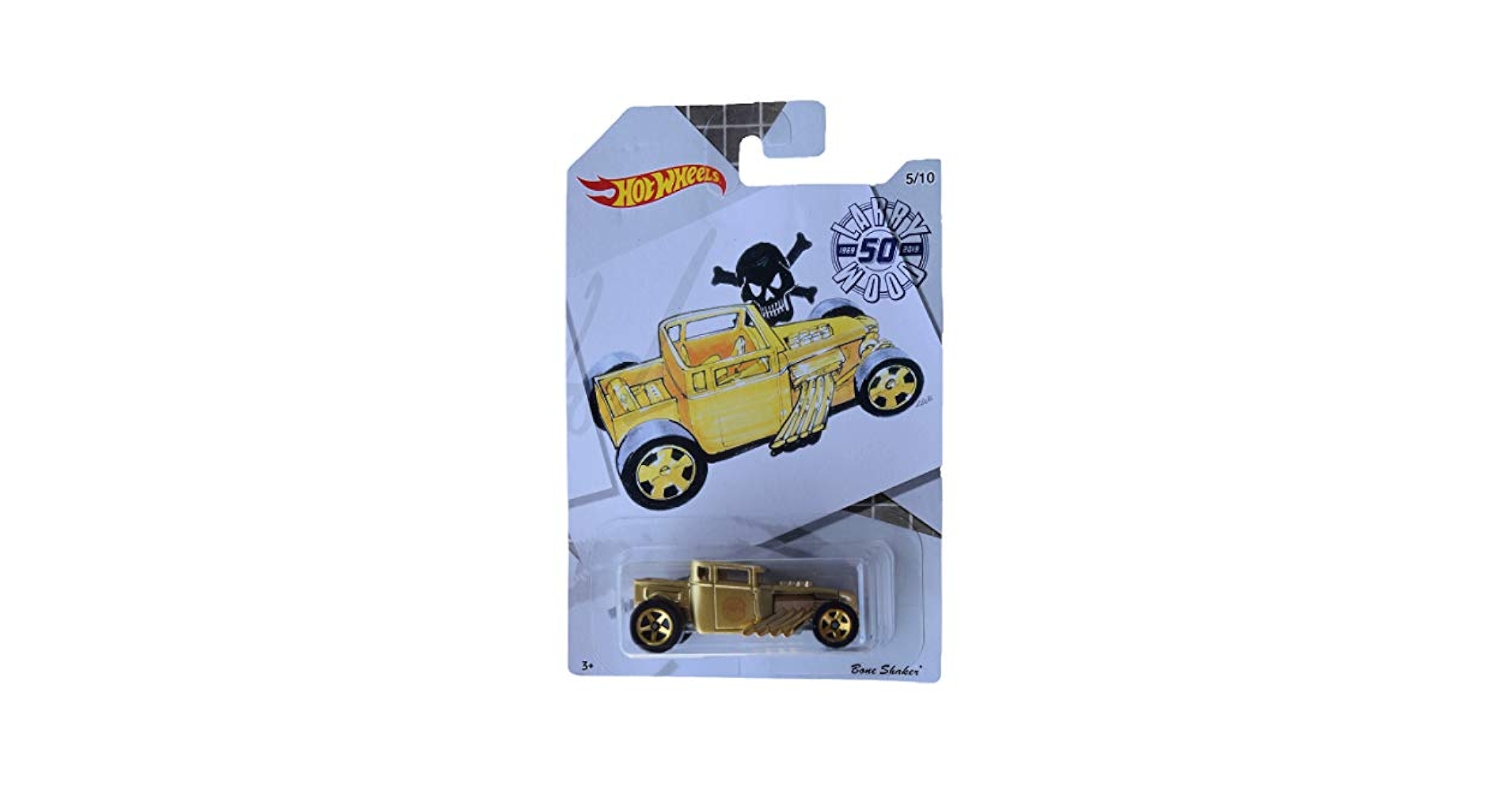 Hot Wheels Bone Shaker 50th 50周年限定 Hot Wheels 50th Anniversary Black & Gold Series Bone Shaker