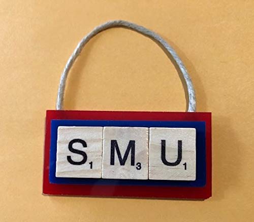 Southern Mustangs Christmas Ornament Letters Tiles Handmade