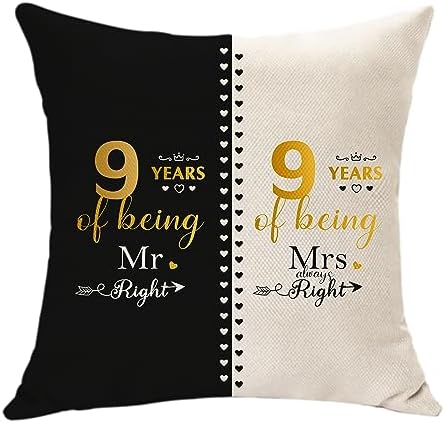 Gifts for Dad Mum 40th Wedding for Her Him Cushion Cover Happy 40th Anniversary for Aunt Uncle 40 Years of Marriage for Husband Wife Grandma Grandad Couple Valentines Gifts (40 Years)