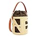 Imagen de FENDI Bolsa de cubo Step Out, lona mediana y cuero