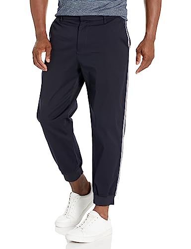 Armani Exchange Men's Stretch Cotton Twill Cuffed Trousers
