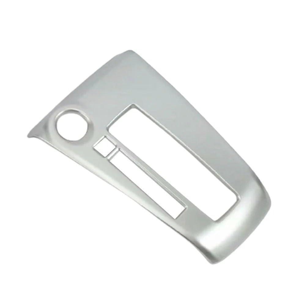Xfheqmd Silver Car Interior For Nissan For Kicks 2016-2020 Car Interior Mouldings Carbon Fiber Gear Lever Head Shift Knob Cover Trim(Silver)