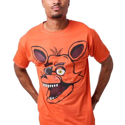 Five Nights at Freddy's Foxy Men's Orange Short Sleeve Tee3