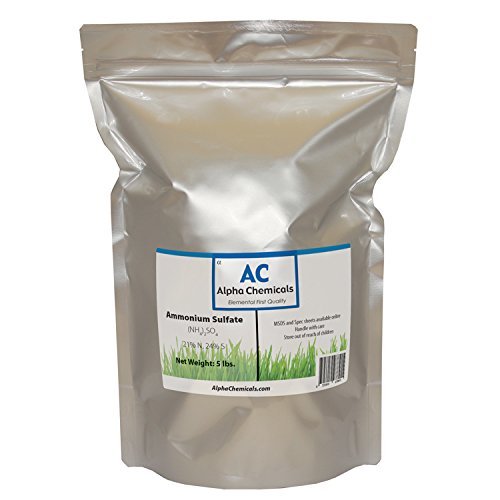 Ammonium Sulfate - (NH4)2SO4 - 21-0-0 Fertilizer - 5 Pounds