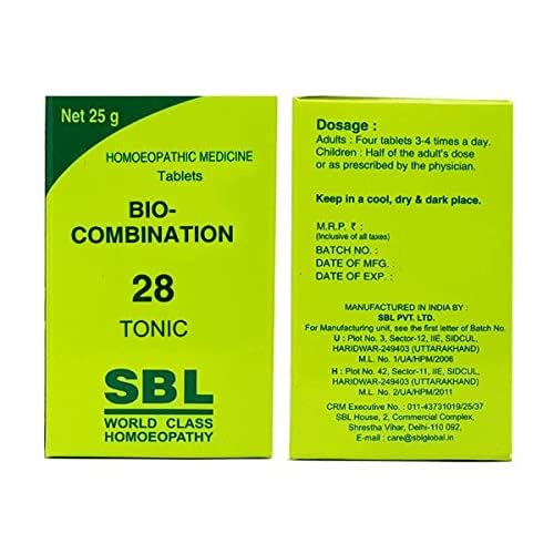 SBL's Bio-Combination 28 No. Tablets - 25 gm (Pack of 2)