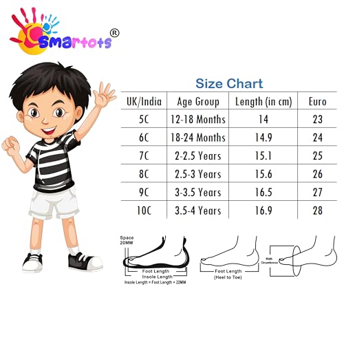 Image of SMARTOTS Lighweight Eva Flipflops for Kids, Stylish CuteNess Sling Back Kids Flipflop for Everyday Use