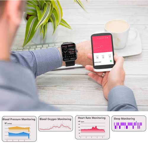 Paie 2023 Upgrade F57L Blood Glucose Monitoring Smartwatch, Non-Invasive Blood Sugar Test Smart Watch, Fitness Tracking With Blood Pressure, Blood Oxygen - Heart Rate Monitor, Calorie Step Counter #TOP5