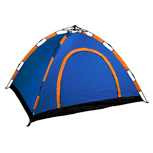 Aktive - Tienda Camping iglú para 4 personas, auto montable, medidas 200 x 200, color azul (85078)