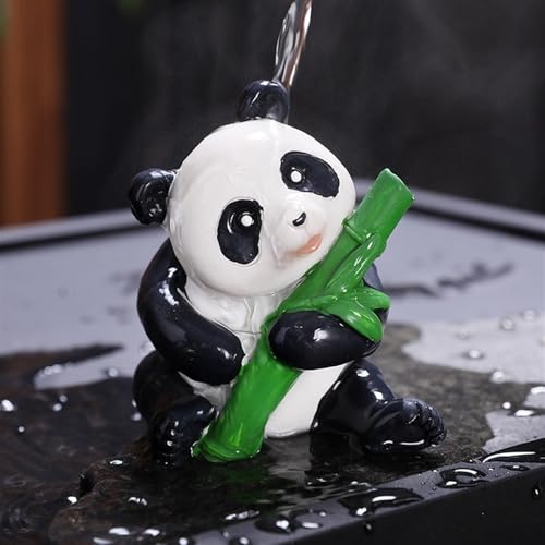 Juego de té chino con panda de arcilla morada para regalo original 4