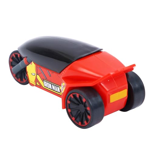 Image of SKOODLE Marvel Pull-Back Rider Bike for Kids (3+) | Iron Man Edition | Marvel-Inspired Toy Bikes | Sturdy Construction with Pull-Back Action | Black | Boosts Motor Skills & Imaginative Play