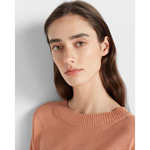 Club Monaco Women's Linen Boatneck, Tan, Large #TOP4
