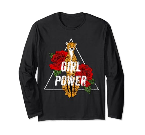 Girl Power Rose Cheetah Manga Larga