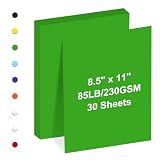 Cardstock 8.5" x 11 ",Cardstock Paper 85 lb/230 gsm,Dark Green Card Stock for Printer,Drawing,Gift tags,Invitations, Cards etc (Dark green, 30 Sheets)