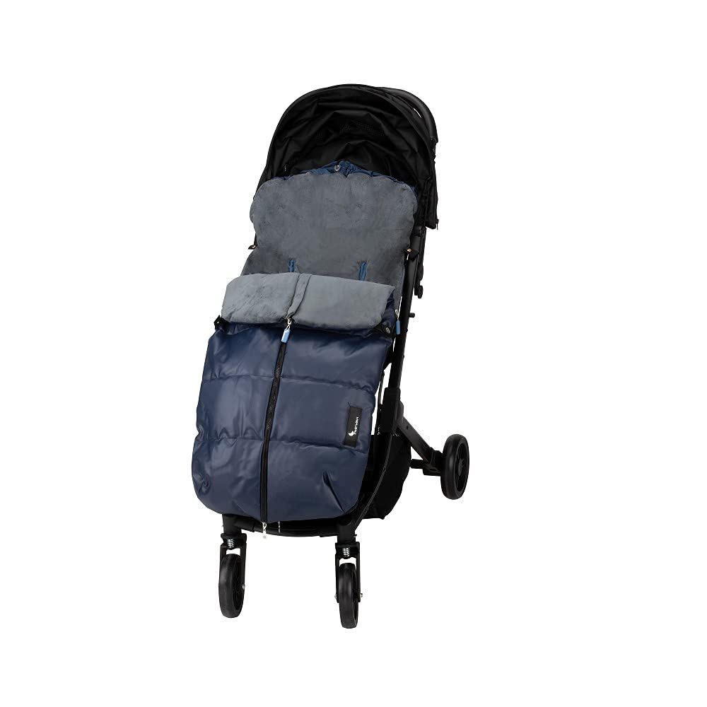 Interbaby Sacco Termico Passeggino Universale- Liso Polipiel blu navy
