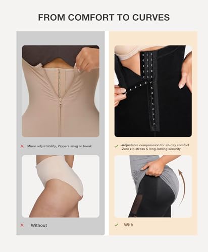Image of Lover-Beauty Fajas Colombianas Shapewear for Women Tummy Tuck Compression Garment Butt Lifting Shapewear