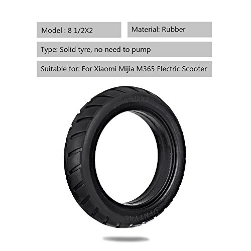 Pneu, Andoer Pneu de scooter dianteiro/traseiro de 8,5 polegadas Pneu de substituição sólida 8 1 / 2