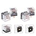 Waterproof Automotive Relay, 12V 24V 100A SPDT High Capacity Control, Tri-Clamp Socket Mount, 1.10x1.10x0.98 Inch (12V 4Pin)
