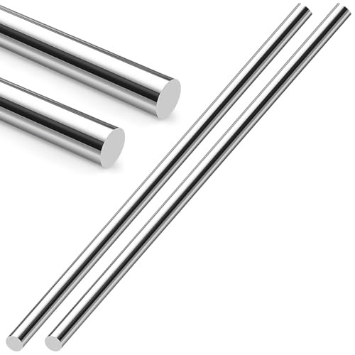 2pcs 12mm 12 inch Long 304 Stainless Steel Round Rod, Metal 